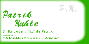 patrik muhle business card